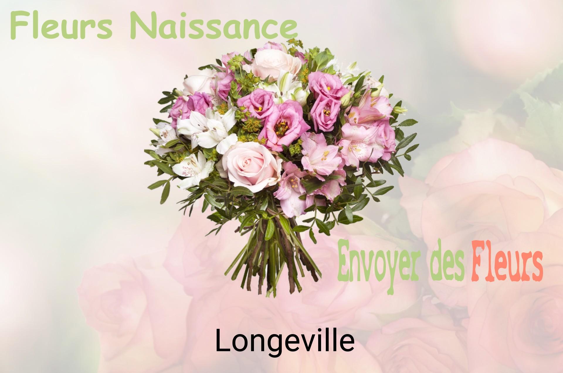 Bouquet de fleurs de naissance livré à Longeville