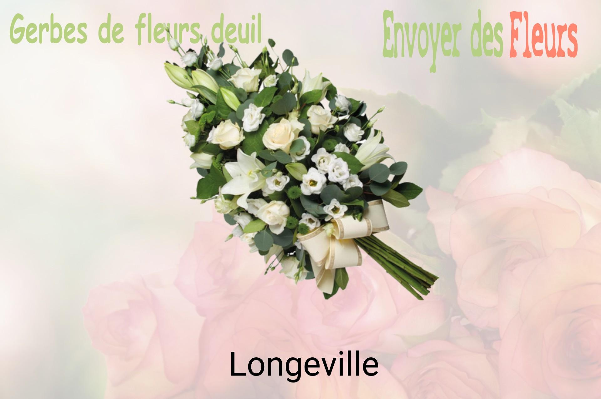 Gerbe de fleurs de deuil livrée à Longeville
